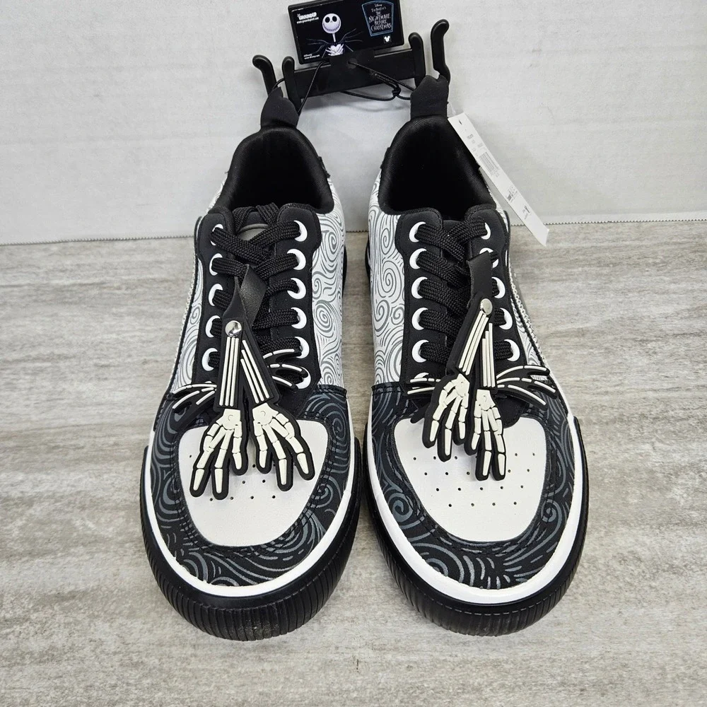 The Nightmare Before Christmas Jack Skellington Sneakers Mens Size 7 Black White
